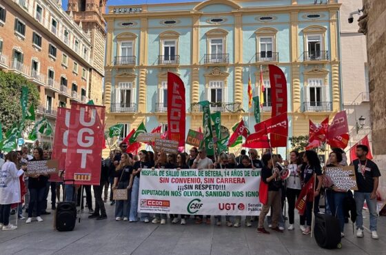Los sindicatos alzan la voz por la falta de derechos laborales en el Hospital de Salud Mental de Bétera